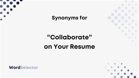 collaborated synonyms for resume.